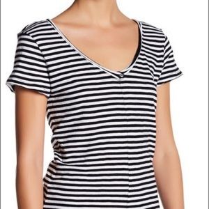 Black and White Striped T-shirt